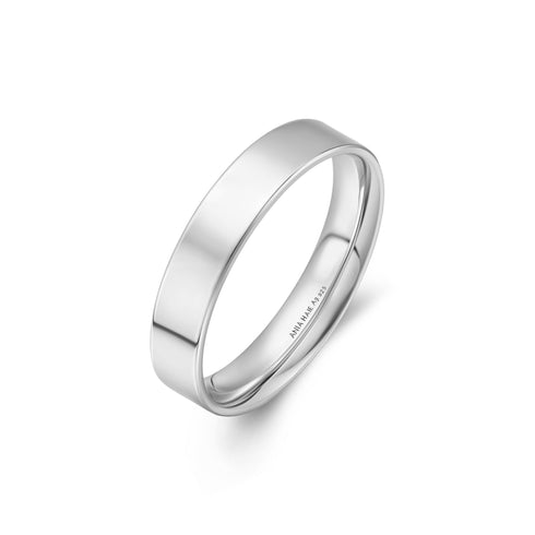Silver Smooth Band 4mm